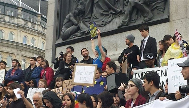 London Rally Trafalgar Square