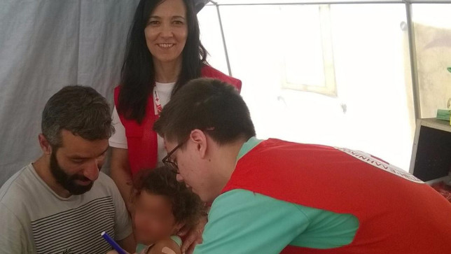 200 children were vaccinated against Hepatitis A from volunteers...