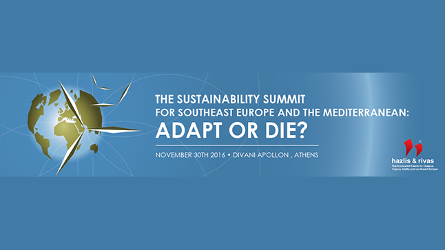 THE SUSTAINABILITY SUMMIT  FOR SOUTHEAST EUROPE AND THE MEDITERRANEAN...