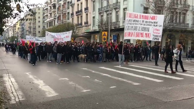 Violent Episodes and Protest Marches in Athens and Thessaloniki...