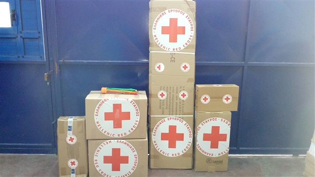 Greek humanitarian mission of the Greek Red Cross at Kastelorizo
