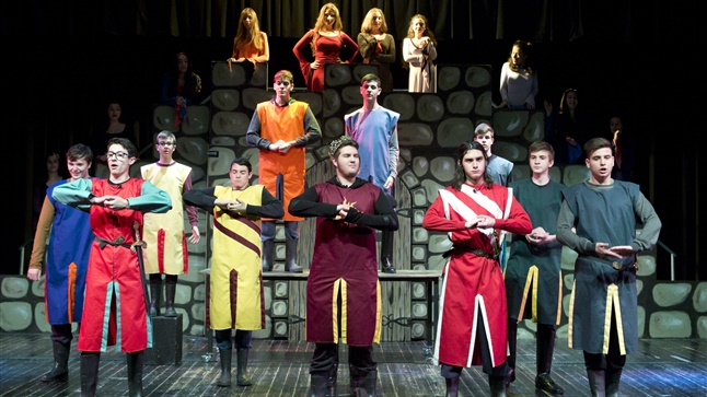 The Drama Club of Anatolia College at the musical «Spamalot