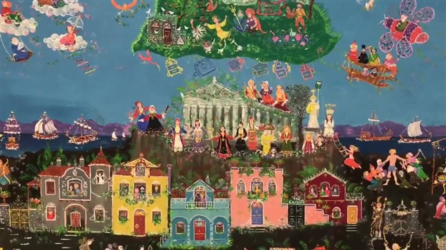 The artist Sophia Kalogeropoulos report which opens tomorrow...