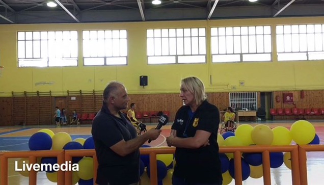 Livemedia in the last training session of the ARIS Basketball...