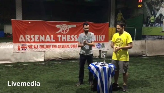 The Arsenal Fan Club raises the 2nd consecutive cup