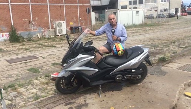 Test ride at the new Kymco AK 550
