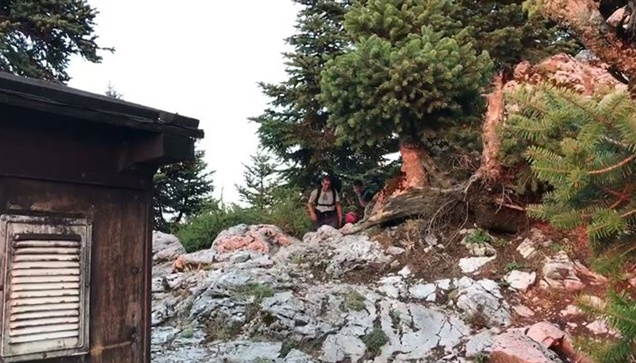 Στο πυροφυλάκιο της Σκίπιζας στην Πάρνηθα στα 1200 μέτρα. Μαζί...