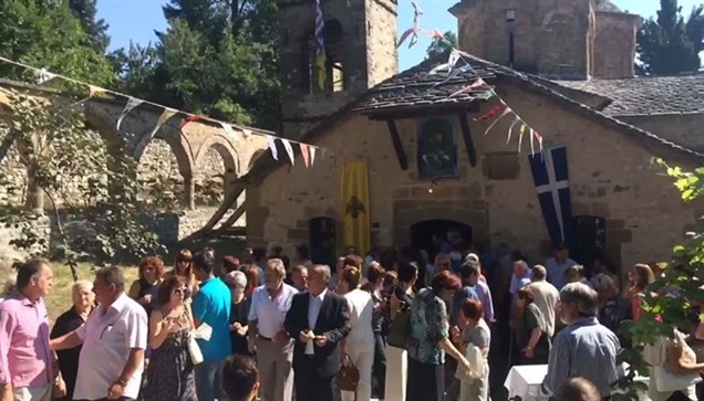 Η γιορτή της Παναγιας, στο Μοναστήρι της Κοιμησεως της Θεοτόκου...