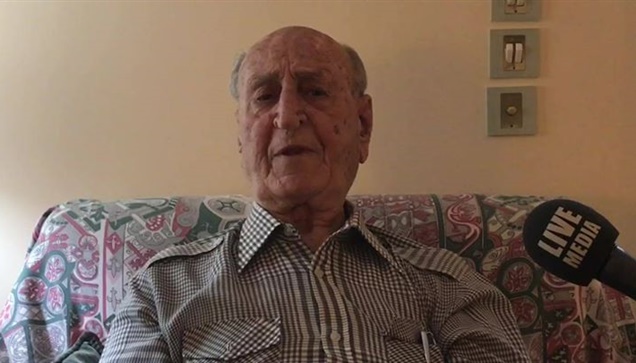 Βετεράνος  του Δεύτερου Παγκόσμιου Πολέμου ο Αντιπτέραρχος ε.α...