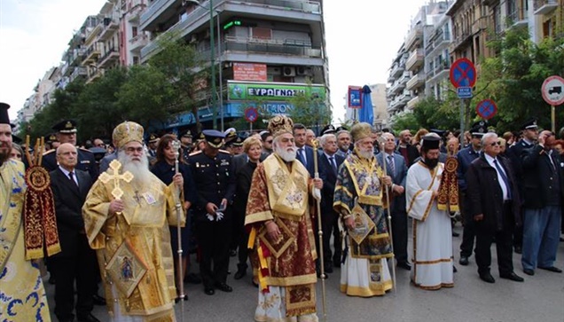 Η περιφορά των εικόνων στο πλαίσιο του εορτασμού του Αγίου Δημητρίου,...