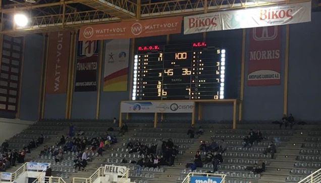 Μπροστά ο ΠΑΟΚ στο ημίχρονο με 45-36 με τους γηπεδούχους να κάνουν...