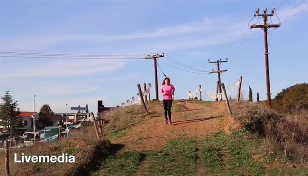 Με την Δρομέα Κατερίνα Κουκάκη στον χώρο προετοιμασίας της #INTERVIEWS...