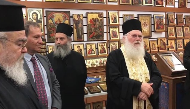 Το εκθετήριο μοναστικής τέχνης και προϊόντων εγκαινίασε ο Γέρων...