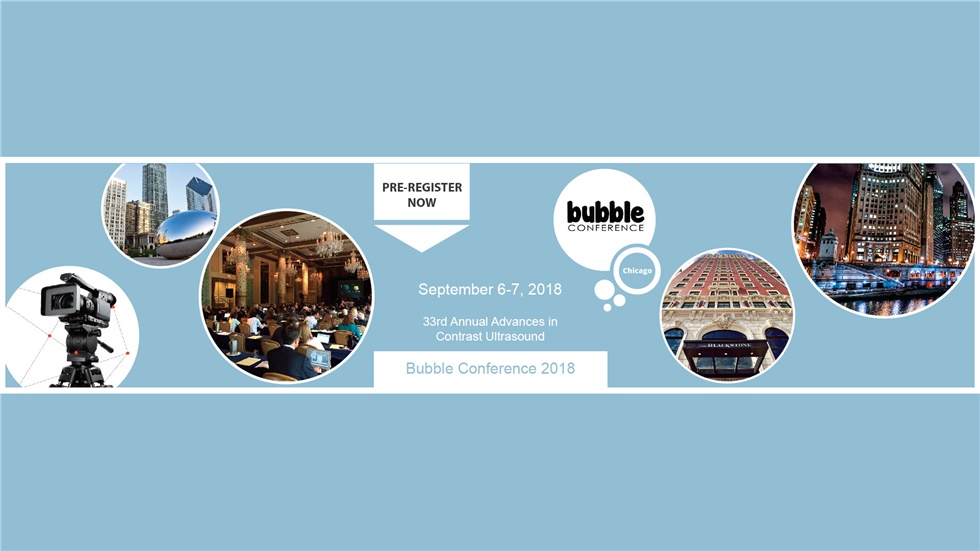 Congresses | The 33rd Annual Advances in Contrast Ultrasound - Bubble Conference 2018 | Chicago
