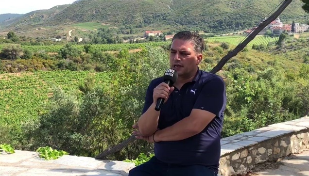 Οίνο διαδρομές στην Ανατολική Χαλκιδική . Στο ιερό Μετόχι Χρωμίτσας του Αγίου Όρ...