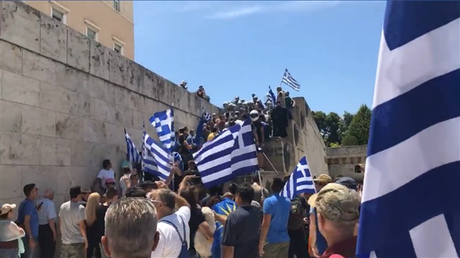 Live Συλλαλητήριο για τη Μακεδονία - Βουλή Ανένδοτος αγώνας για τη Μακεδονία
