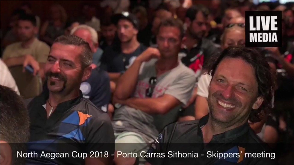 #NorthAegeanCup2018 έναρξη με το skippers Meeting για το Κύπελλο...