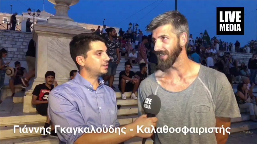 Ο Γιάννης Γκαγκαλούδης στην κάμερα του Livemedia