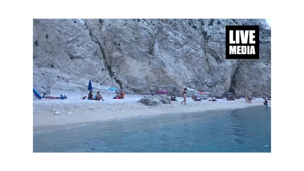 Porto Katsiki underwater. Lefkas. Livemedia facebook live.  ...