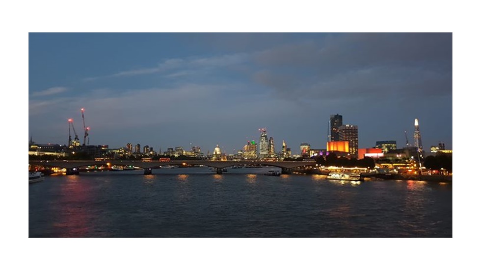 Night view from Hungerford Footbridge.    #livemediauk #photography...