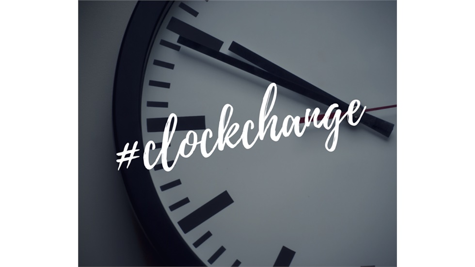 Time for (clock) change!   In the very early hours of Sunday...