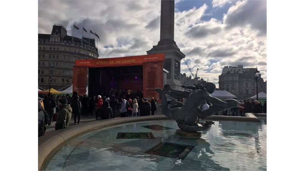 Trafalgar Square in ce...