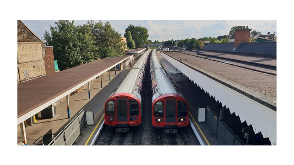 Central Line trains side by side!   Can you guess the station?...