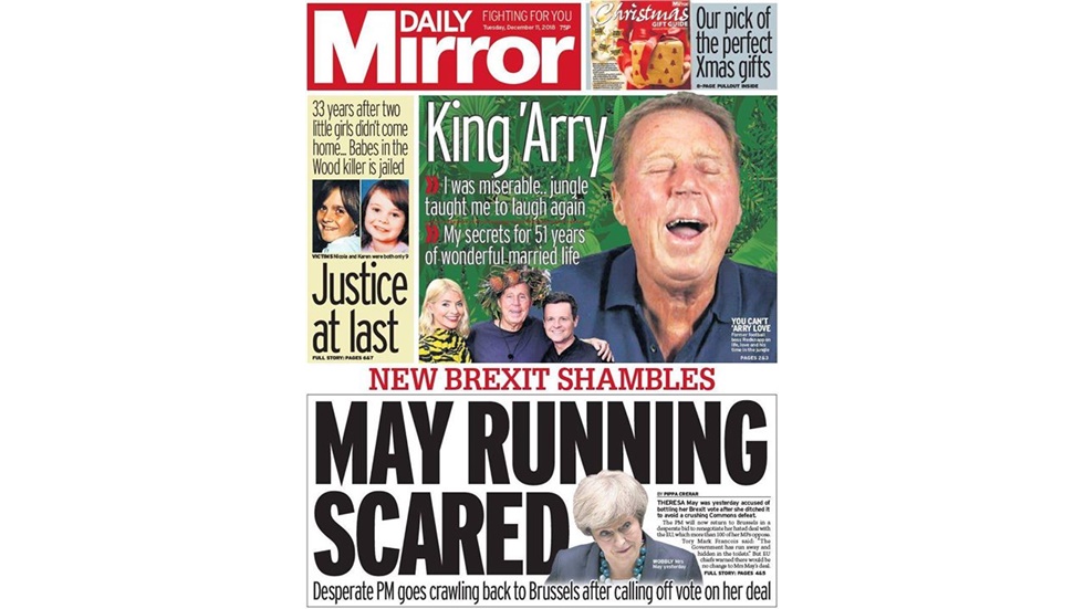 British Press on May's decision to postpone Brexit vote