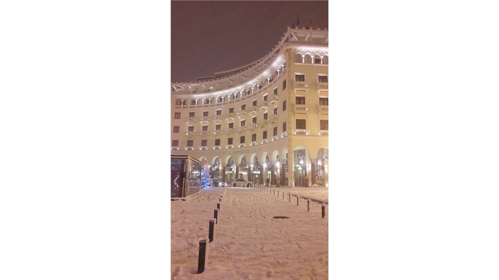 Thessaloniki covered in snow!