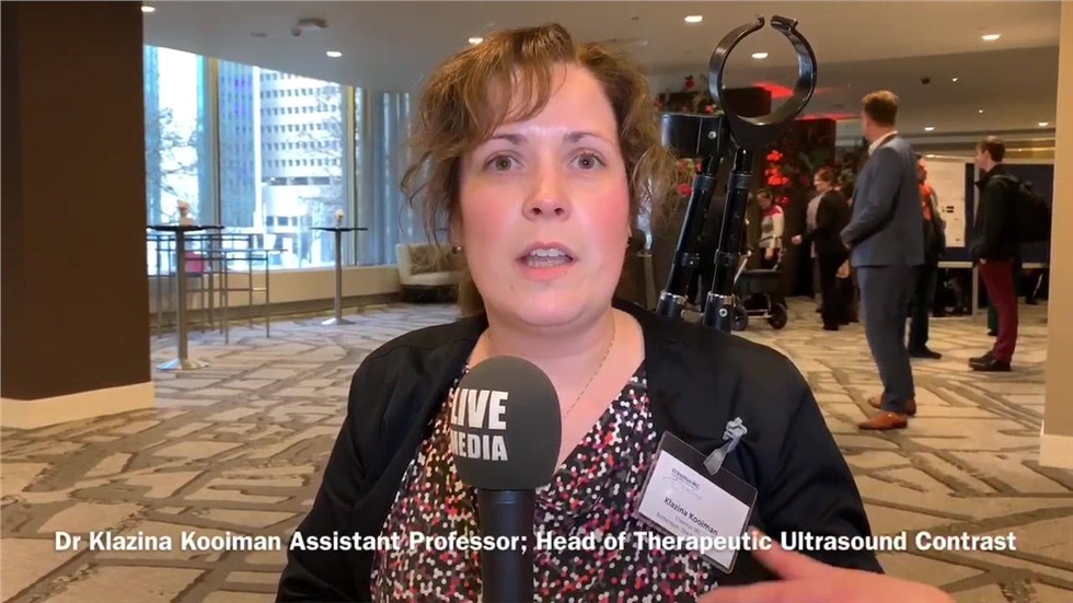 Dr Klazina Kooiman Assistant Professor; Head of Therapeutic Ultrasound...