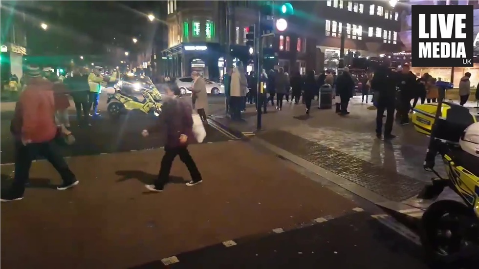 Hundreds of Black cab drivers blocked Tottenham Court Road on...