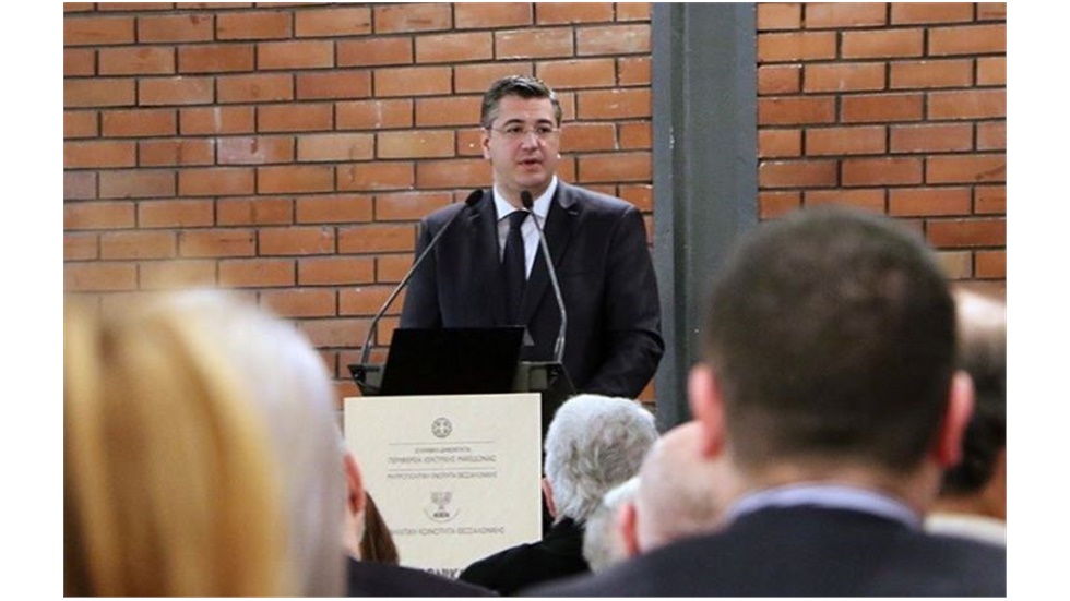 Ο Περιφερειάρχης Κεντρικής Μακεδονίας Απόστολος Τζιτζικώστας...