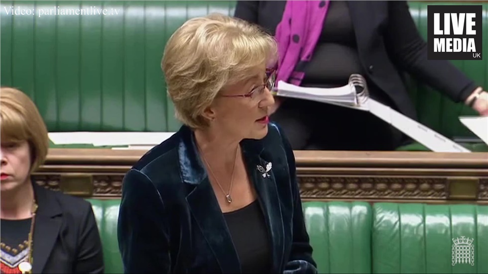 Leader of the House of Commons Andrea Leadsom MP announced that...