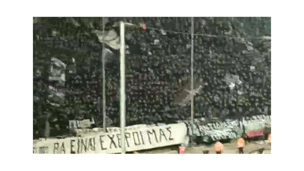 Η είσοδος της ομάδας του ΠΑΟΚ στο ΠΑΟΚ ΟΛΥΜΠΙΑΚΟΣ   