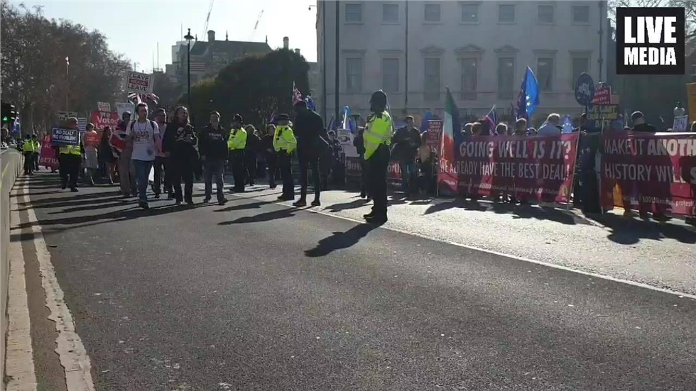 Once more, people from both the Brexit and People's Vote campaigns...