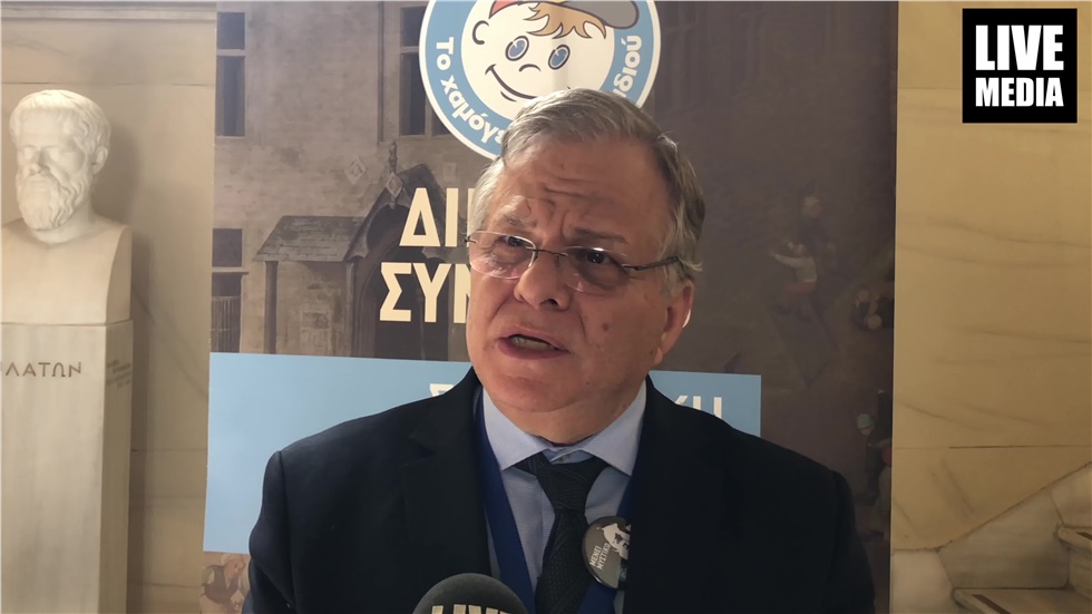 Ο Πρόεδρος του Δ.Σ του «Το Χαμόγελου του Παιδιού», Κώστας Γιαννόπουλος...