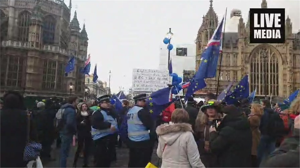 At 7pm British MPs will vote on the Brexit withdrawal agreement....