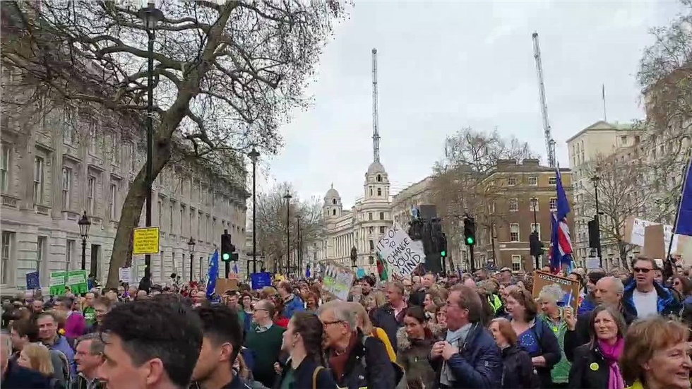 People's Vote march has reached Downing Street