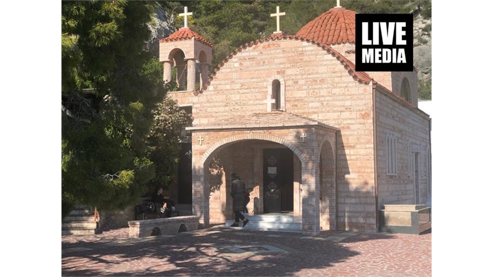 Η Ιερά Μονή του Οσίου Παταπίου στο Λουτράκι, βρίσκεται σε κτηριακό...
