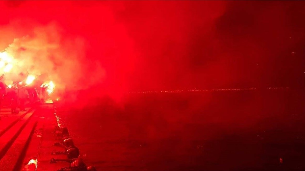 Οι ξέφρενοι πανηγυρισμοί στην παραλία Θεσσαλονίκης για το πρωτάθλημα...