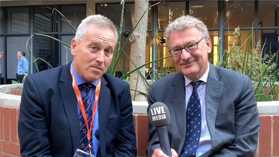 Prof of cardiology Petros Nihoyannopoulos with Prof. Justiaan...