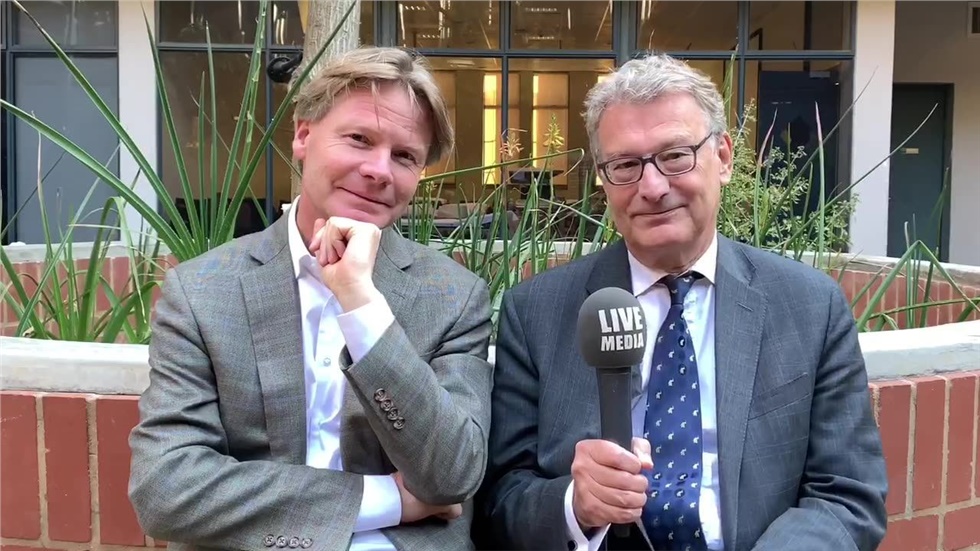 Prof of cardiology Petros Nihoyannopoulos with Prof. Jeroen Bax...