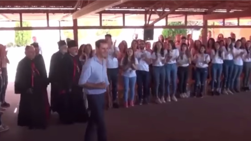 Θερμή υποδοχή του Άσαντ σε Ορθόδοξο Μοναστήρι της Συρίας