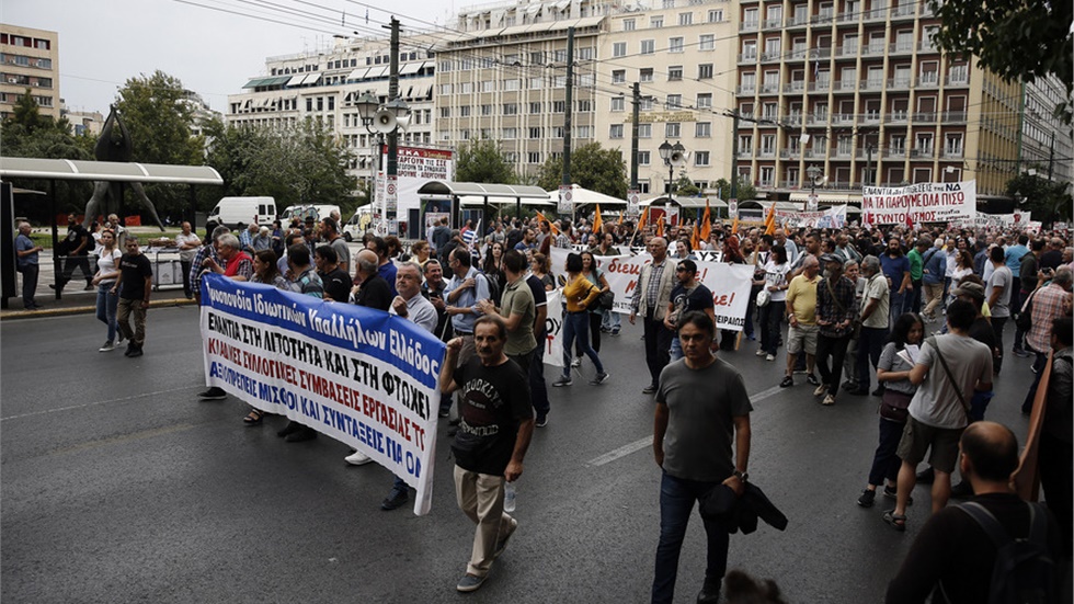 Μπαράζ απεργιακών κινητοποιήσεων στις 2 Οκτωβρίου
