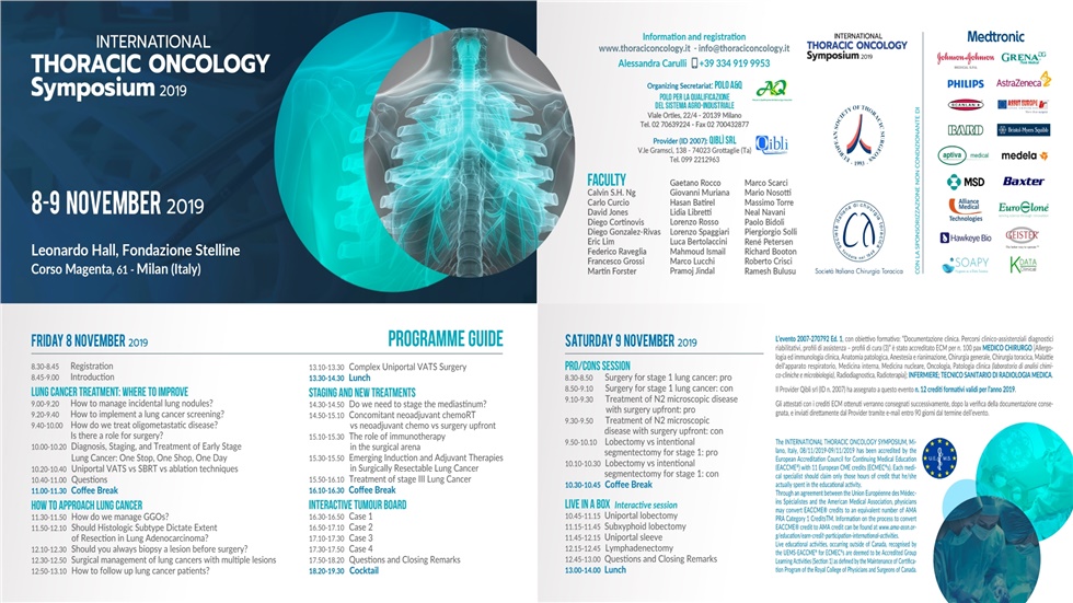 International Thoracic Oncology Symposium 2019