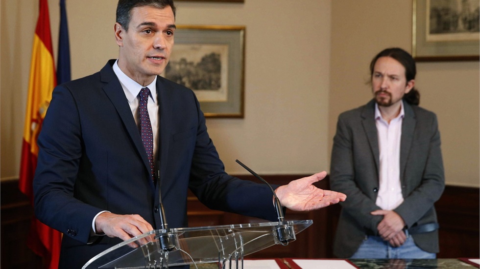 Σοσιαλιστικό Κόμμα και Podemos υπέγραψαν συμφωνία σχηματισμού...