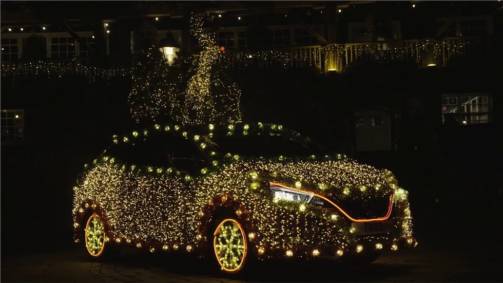 Ένα μοναδικό Nissan LEAF.. Χριστουγεννιάτικο Δέντρο!   Προκειμένου...