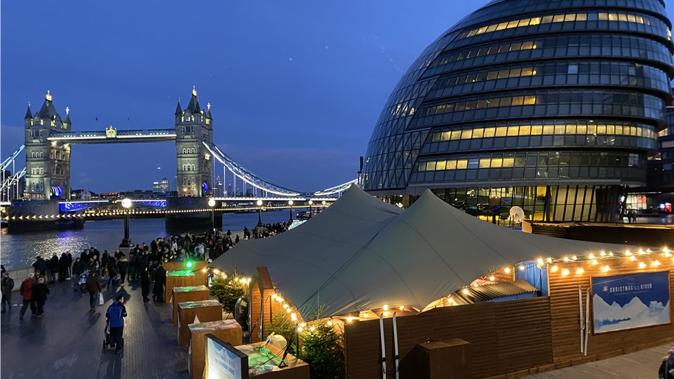 Christmas by the River at London's Tower Bridge!