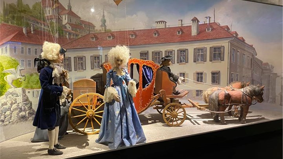 Συλλογή από μαριονέτες στο Κάστρο Χοχενσάλτσμπουργκ, στο Σάλτσπουργκ...