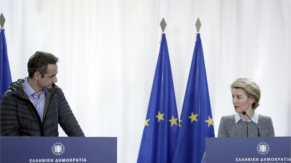 Ούρσουλα φον ντερ Λάιεν: Η κατάσταση στα σύνορά μας είναι ευθύνη...